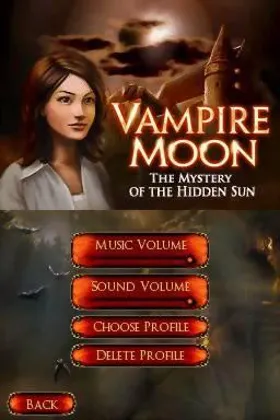 Vampire Moon - The Mystery of the Hidden Sun (USA) (En,Fr,Es) screen shot title